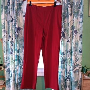 Elegant Women's Red Trousers